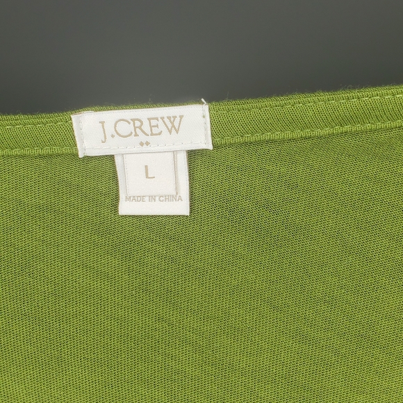 LAST CALL. DONATING 10/28. J. Crew Olive Green Shell with Gold Embellishments - Picture 3 of 4